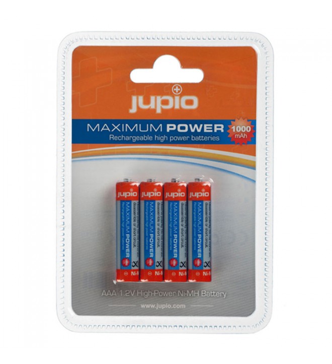  JUPIO 4x AAA Maximum Power NiMH baterije - 1000mAh