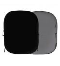 Lastolite Plain Collapsible 1.5x1.8m Black/Mid Grey