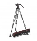 Manfrotto Nitrotech 608 video head, CF twin leg tripod gs