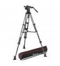 Manfrotto Nitrotech 612 video head, CF twin leg tripod ms