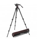Manfrotto Nitrotech 612 video head, CF Tall Single Legs Tripod