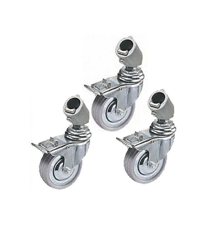Manfrotto Wheel Set of 3 100mm with brakes and adapter for legs