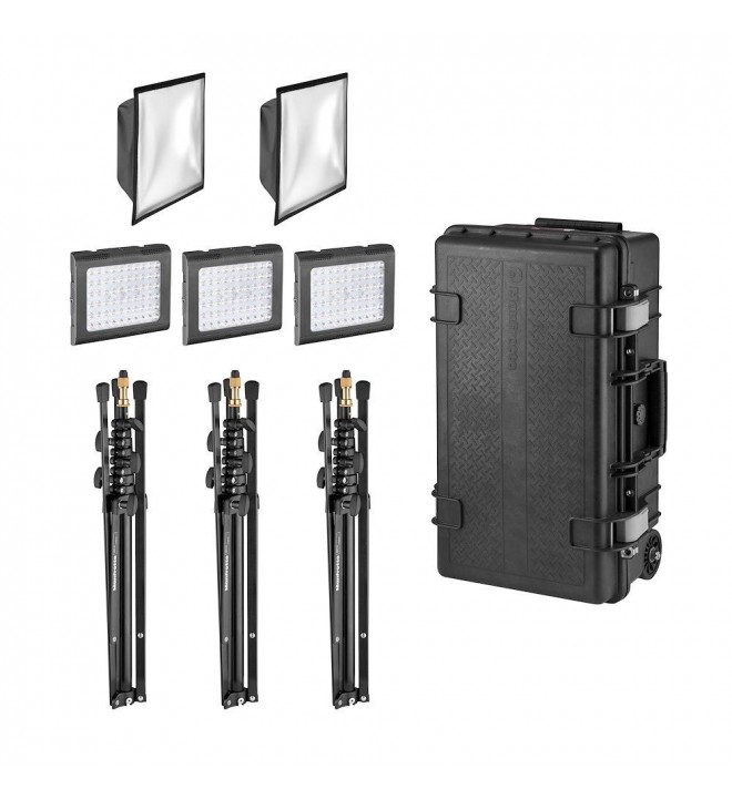 Manfrotto Lykos 2.0, 2 in 1 complete professional lighting kit