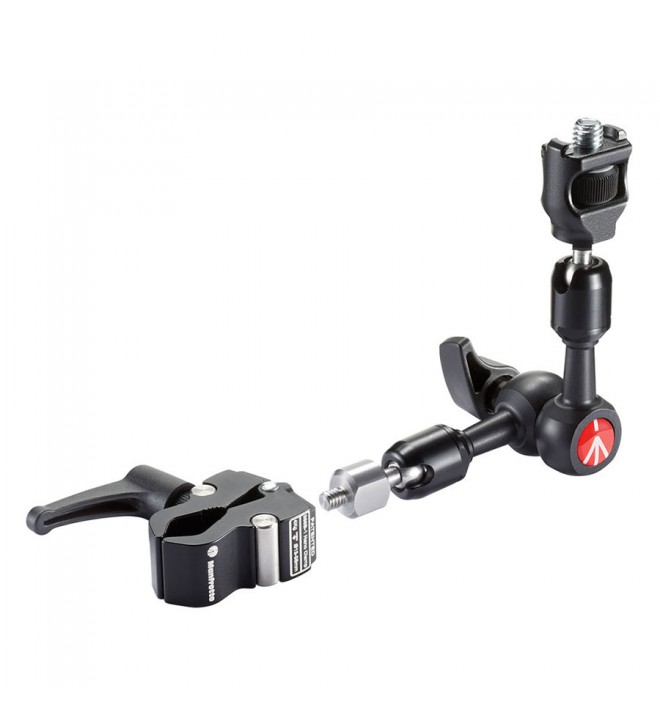 Manfrotto Micro Variable Friction Arm, Anti-Rotation Attachment, Clamp