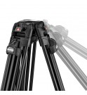 Manfrotto 504X Fluid Video Head with 645 Fast Twin Alu Tripod