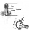 SmallRig 1/4" Thumbscrew with D-Ring (5-Pack)