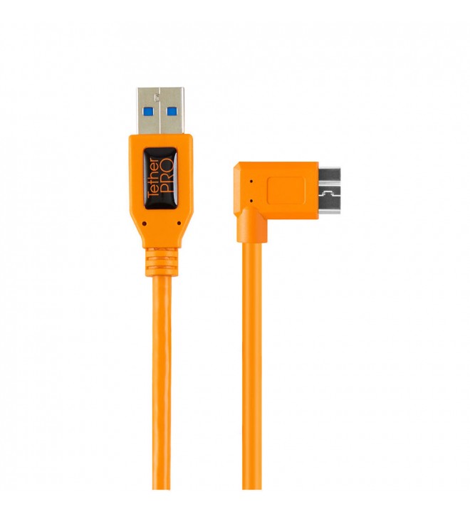 TetherPro Right Angle Adapter USB 3.0 to USB 3.0 Micro-B 5-Pin