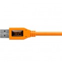 TetherPro Right Angle Adapter USB 2.0 to USB 2.0 Mini-B 5-Pin