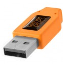 TetherPro Right Angle Adapter USB 2.0 to USB 2.0 Mini-B 5-Pin