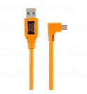 TetherPro Right Angle Adapter USB 2.0 to USB 2.0 Mini-B 5-Pin