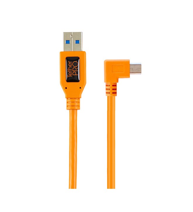 TetherPro Right Angle Adapter USB 2.0 to USB 2.0 Mini-B 5-Pin