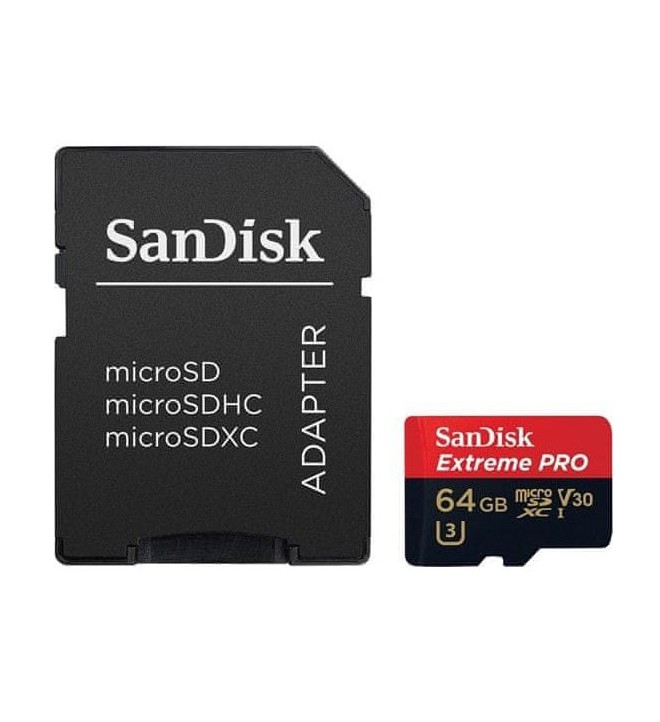 SanDisk Extreme PRO microSDXC 64GB 170MB UHS-I + SD adapter