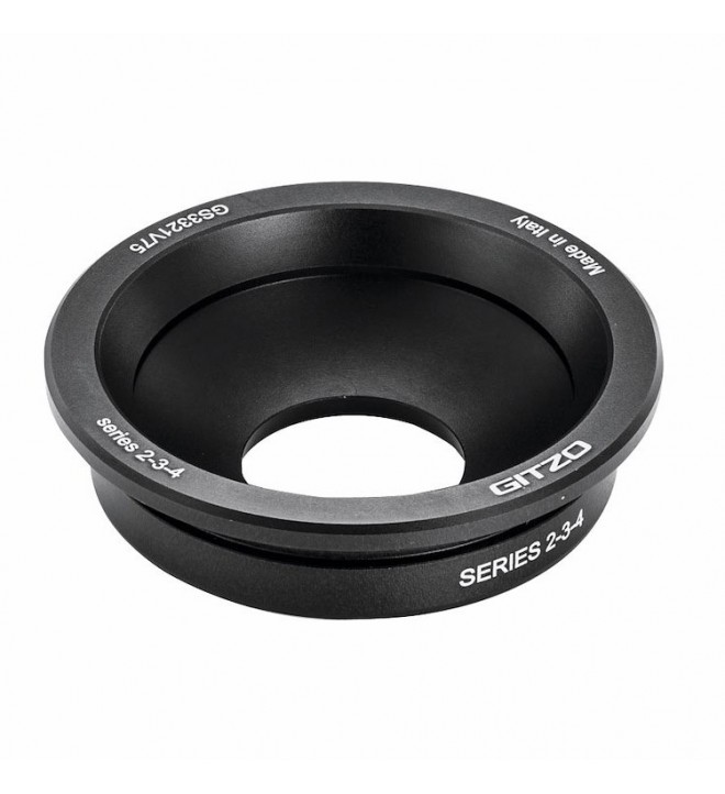 Gitzo 75mm half bowl video adapter systematic, series 2-4