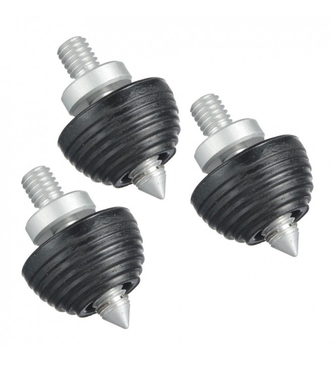 Gitzo video rubber and skipe feet, set of 3