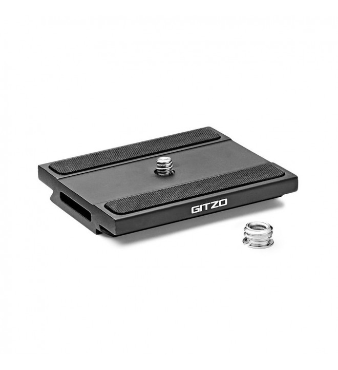 Gitzo quick release plate, D profile with rubber grip