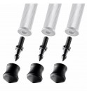Gitzo short spike and rubber foot, 30mm, set of 3