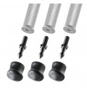 Gitzo short spike and rubber foot, 38mm, set of 3