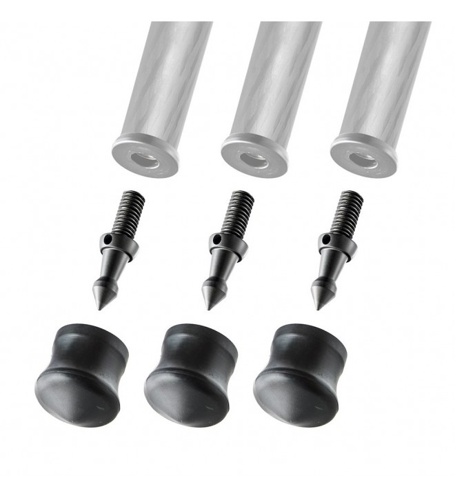 Gitzo short spike and rubber foot, 38mm, set of 3