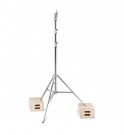 Avenger Combo Stand 35 Silver 350cm/138in Steel Double Riser