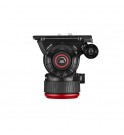 Manfrotto 504X Fluid Video Head with Alu Twin leg tripod GS