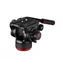Manfrotto 504X Fluid Video Head with Alu Twin leg tripod GS
