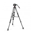 Manfrotto 504X Fluid Video Head with Alu Twin leg tripod MS