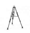 Manfrotto 504X Fluid Video Head with Alu Twin leg tripod MS