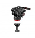 Manfrotto 504X Fluid Video Head with Alu Twin leg tripod MS