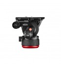 Manfrotto 504X Fluid Video Head with Alu Twin leg tripod MS