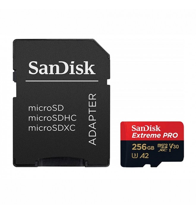 SanDisk Extreme Pro mSDXC 256GB 200MBs + SD Adapter + Rescue Pro Deluxe
