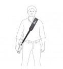 Manfrotto Tripod shoulder strap 1, 4cms, heavy-duty, rubber and canvas