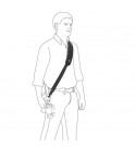 Manfrotto Tripod shoulder strap 1, 4cms, heavy-duty, rubber and canvas