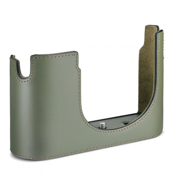 Leica Half Case Q3 (Leather, Olive Green)