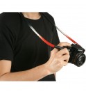 Artisan & Artist Graduated-Color Silk Cord Camera Strap (Black/Red)