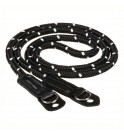 Artisan & Artist ACAM-706 Pin-Dot Cord Strap (Black/White) 