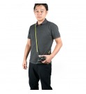Artisan & Artist ACAM-706 Pin-Dot Cord Strap (Black/White) 
