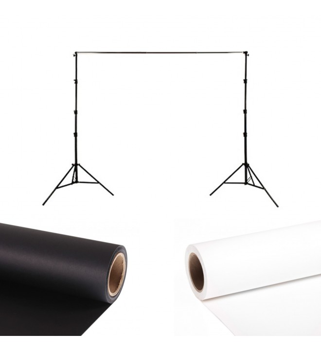 Background Support Sistem + 2 roli Manfrotto ozadij