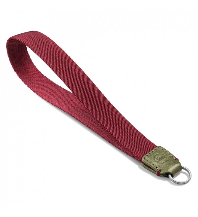 Leica Leather Wrist Strap (Olive/Burgundy)