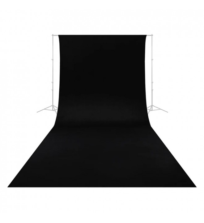 Caruba Wrinkle Resistant Backdrop 2,6 x 6m - Black