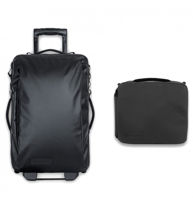 Wandrd Transit Carry-On Roller Essential + Bundle (Black, 40L)
