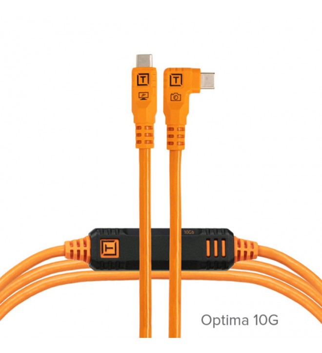 Tether Tools TetherPro Optima 10G USB-C 4.6m - Straight to Right Cable