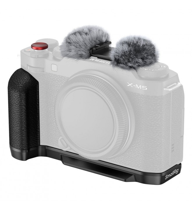 SmallRig L-Shape Mounting Plate with Silicone Handle for FUJIFILM X-M5 (Black)