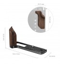 SmallRig L-Shape Mount Plate with Wooden Handle for FUJIFILM GFX100RF