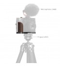 SmallRig L-Shape Mount Plate with Wooden Handle for FUJIFILM GFX100RF