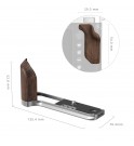 SmallRig L-Shape Mount Plate with Wooden Handle for FUJIFILM GFX100RF (Silver)