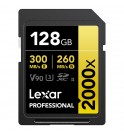 Lexar® Professional SDHC™ 128GB 2000x UHS-II (R:300/W:260MB/s) C10 V90 U3