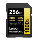 Lexar® Professional SDXC™ 256GB 1800x UHS-II (R:280/W:205MB/s) C10 V60 U3