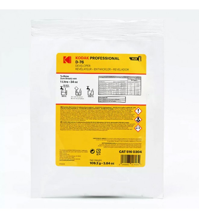 Kodak D-76 Film Razvijalec - 1L