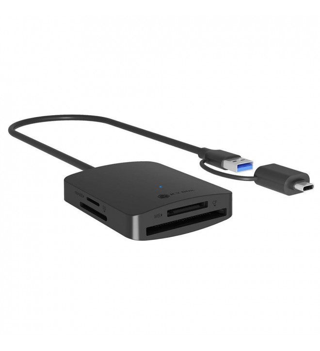 ICY BOX USB 3.2 Gen 1 Card Reader 4-in-1 SD®/micro SD®/MS/CF