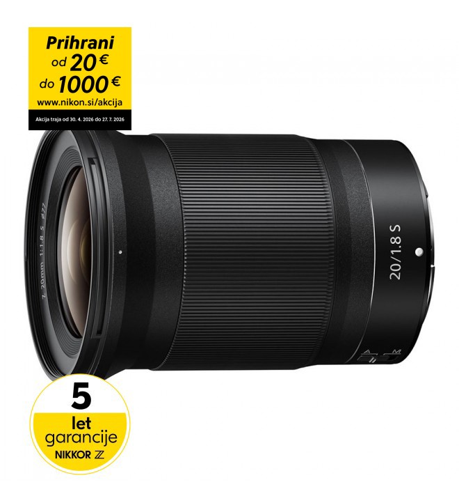 Nikkor Z 20mm f/1.8 S